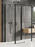 New trendy Kabina prysznicowa 100x1000 P CZARNA PRIME BLACK trójścienna K-0939 - 4