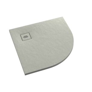 Brodzik półokrągły PROTOS CEMENT STONE 90x90 cementowy Schedpol Schedline 3SP.P1O-9090/CT/ST-M1/CT/ST