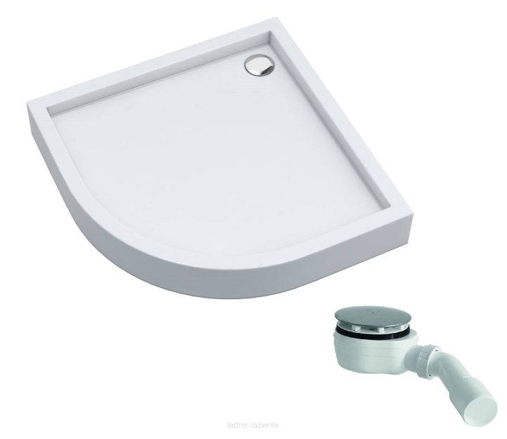 Schedpol brodzik Favory Plus 90 półokrągły wys16 R55 Schedline 3ST.F1O-9090