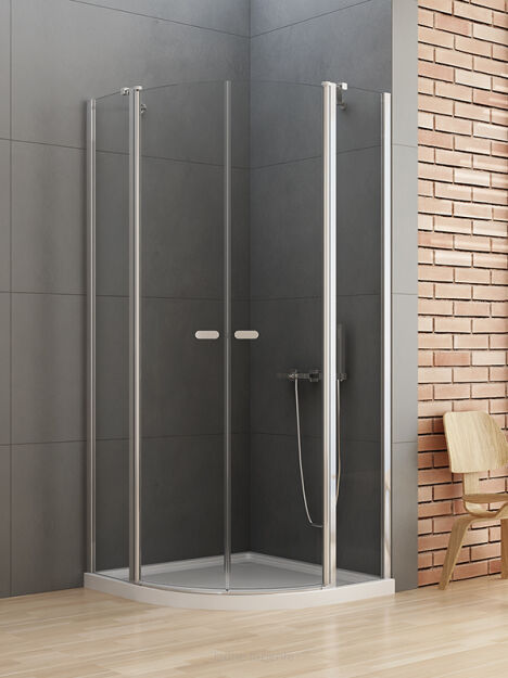 NEW TRENDY kabina prysznicowa półokrągła NEW SOLEO 100x100 h195 K-0420