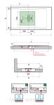 NOVELLINI Brodzik CUSTOM z możliwością docinania 140x90 CZARNY 90x140 z odpływem CU14090428 - 4