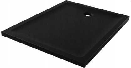 Brodzik MILD STONE czarny 70x110 H4,5  NEW TRENDY B-0588