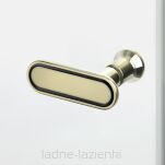 NEW TRENDY Złote drzwi prysznicowe NEW SOLEO LIGHT GOLD 90X195 prawe WNĘKOWE, SKŁADANE D-0465A - 10