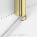 NEW TRENDY Złote drzwi prysznicowe NEW SOLEO LIGHT GOLD 90X195 prawe WNĘKOWE, SKŁADANE D-0465A - 12