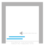 Białe Drzwi prysznicowe PRIME WHITE 150 L (147,7-151,7) New trendy D-0410A - 6