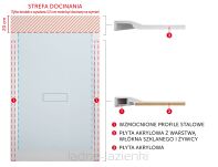 NOVELLINI Brodzik CUSTOM z możliwością docinania 120x100  90x120 z odpływem CU12010430 - 4
