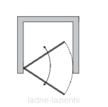 Sanswiss drzwi prysznicowe CADURA GOLD 90 CA1C Lewe złote CA1CG0901207 - 2