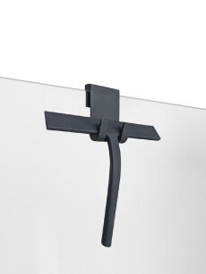 NEW TRENDY ściągaczka silikonowa łazienkowa z wieszakiem antracyt AK-0026