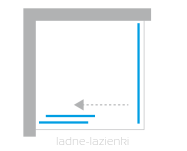 New trendy Kabina prysznicowa 100x100 L PRIME D-0298A/D-0125B - 8