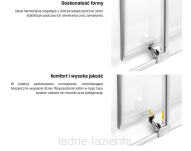 New trendy Kabina prysznicowa 100x100 L PRIME D-0298A/D-0125B - 7