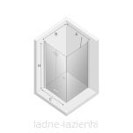 NEW TRENDY kabina prysznicowa NEW SOLEO BLACK 80x110 lewa  czarna D-0234A/D-0148B - 9
