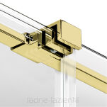 Drzwi prysznicowe SMART LIGHT GOLD 150 złote dwuskrzydłowe New trendy EXK-4224 - 6