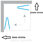 Kermi Kabina prysznicowa LIGA 90x90 posadzkowa LI2CL09320VPK+LI2CR09320VPK - 12