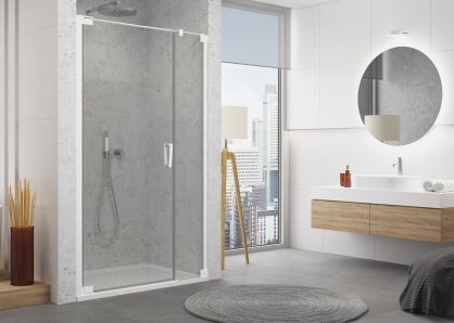 Sanswiss drzwi prysznicowe CADURA WHITE 100 CA31C Lewe  białe CA31CG1000907