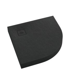 Brodzik NonLimits BLACK STONE 90x90 czarny Schedpol Schedline półokrągły 3ST.N1O-9090/C/ST-M1/C/ST