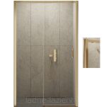Złote szczotkowane drzwi prysznicowe PRIME GOLD BRUSHED 130 lewe New Trendy D-0790A - 7