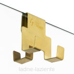 NEW TRENDY Kabina Walk In AVEXA GOLD BRUSHED 160 złota szczotkowana  szkło 8mm EXK-2003 (EXK-7021) - 3