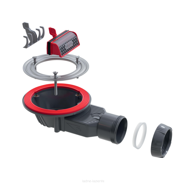 Syfon brodzikowy SUPERSLIM bez grzybka Ø90MM SDBD40WP