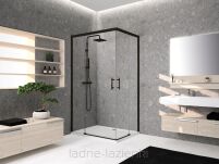 Novellini czarna kabina prysznicowa KALI AH 90x70 KALIAH86L1H+KALIAH66H - 3