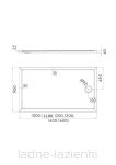Schedpol brodzik SHARPER 90x110x4,5 Schedline 3S.S2P-90110 - 2