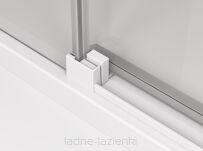 SANSWISS Ścianka wolnostojąca Cadura WHITE 120 prawa biała Kabina walk in CAW2D1200907 - 3
