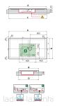 NOVELLINI Brodzik OLYMPIC PLUS 150x70 czarny  70x150 z syfonem OL150704-28 - 5
