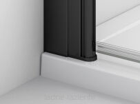 Kabina prysznicowa SOLINO Black SOLF1 G+D 75x120 Składana-łamana SOLF1G07500607+SOLF1D12000607 Sanswiss  - 5