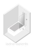NEW TRENDY parawan nawannowy EVENTA 80x150 8mm EXK-6996 - 6