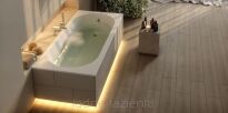 Biała matowa wanna 170x70  SOLIA WHITE MAT na stelażu Schedline 3WST.S1P-17070/B/MG - 11