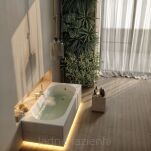 Biała matowa wanna 170x70  SOLIA WHITE MAT na stelażu Schedline 3WST.S1P-17070/B/MG - 2