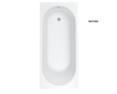 Biała matowa wanna 170x70  SOLIA WHITE MAT na stelażu Schedline 3WST.S1P-17070/B/MG