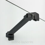 NEW TRENDY kabina prysznicowa NEW SOLEO BLACK 90x80 prawa czarna D-0239A/D-0114B - 5
