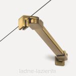 NEW TRENDY kabina prysznicowa NEW SOLEO GOLD BRUSHED 80x100  L/P K-4197 - 6
