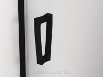 Sanswiss Kabina prysznicowa Cadura BLACK 80x100 LEWA CA13+CAT1 czarna SANSWISS CA13G0800607+CAT11000607 - 2
