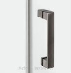 Grafitowa kabina prysznicowa NESTA GUNMETAL BRUSHED 90x110 prawa K-4736 NEW TRENDY - 9