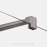 Grafitowa kabina prysznicowa NESTA GUNMETAL BRUSHED 90x110 prawa K-4736 NEW TRENDY - 4