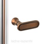 Miedziane drzwi prysznicowe 100 składane NEW SOLEO COPPER BRUSHED New Trendy D-0505A - 10