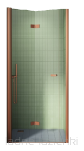 Miedziane drzwi prysznicowe 100 składane NEW SOLEO COPPER BRUSHED New Trendy D-0505A - 4