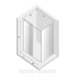 Kabina prysznicowa SOFTI BLACK 120x90 czarna szkło 8mm New trendy EXK-3976 - 10