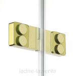 Kabina złota błyszcząca EVENTA GOLD SHINE 110x90 LEWA 8mm NEW TRENDY EXK-4709 - 4