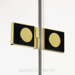 NEW TRENDY parawan nawannowy AVEXA GOLD BRUSHED 120 złote h150 prawe 6mm EXK-2015 - 7