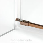 Miedziana Kabina prysznicowa 120x100 AVEXA COPPER BRUSHED  NEW TRENDY EXK-3687 - 12