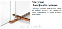 Miedziana Kabina prysznicowa 120x100 AVEXA COPPER BRUSHED  NEW TRENDY EXK-3687 - 4