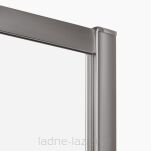 Grafitowe drzwi prysznicowe  100 lewe PRIME GUNMETAL BRUSHED New Trendy D-0885A - 2