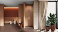 Drzwi prysznicowe złote szczotkowane 100 NEW SOLEO GOLD BRUSHED New Trendy D-0742A - 4