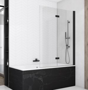 Sanswiss Parawan nawannowy SOLINO BLACK SOLB2 120 dwucześciowy PRAWY SOLB2D1200607