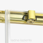 NEW TRENDY Złota Kabina prysznicowa PRIME LIGHT GOLD 90x110 h200 D-0418A/D-0423A - 6
