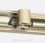 Złota szczotkowana Kabina prysznicowa 100x90 L rozsuwana PRIME GOLD BRUSHED New Trendy D-0784A/D-0330B - 2