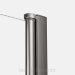 Grafitowa kabina prysznicowa 110x90 NEW SOLEO GUNMETAL BRUSHED New Trendy K-2163 - 5