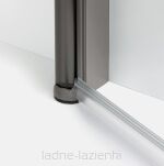 Grafitowa kabina prysznicowa 110x90 NEW SOLEO GUNMETAL BRUSHED New Trendy K-2163 - 6